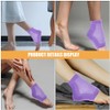 NOLITOY Moisturizing Gel Heel Socks, 4 Pairs Spa Socks Open