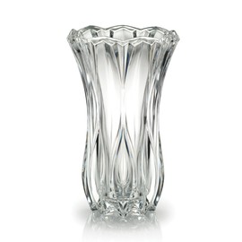 Mikasa Celebrations Blossom Crystal Vase, 12-Inch Tall, Elegant Cut Glass Design for Floral Arrangements and Decorative Centerpieces