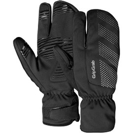 GripGrab Ride Windproof Deep Winter 3-Finger Lobster Cycling Gloves Warm Gel Padded Bicycle Winter Gloves