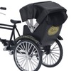 Rickshaw Model Retro Design Decorative Interesting Alloy 3 Wheel Rickshaw