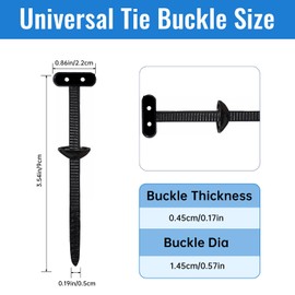 100PCS Nylon Universal Cable Tie Buckle