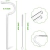 Premium Glass Anti-Wrinkle Drinking Straws Set - 2Pack for 40oz