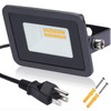 MIWAT 10W LED Flood Lighting, IP68 Waterproof Outdoor Work Lamp
