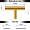Romeda 12 Pack Gold Cabinet Knobs, 2in Single Hole Cabinet