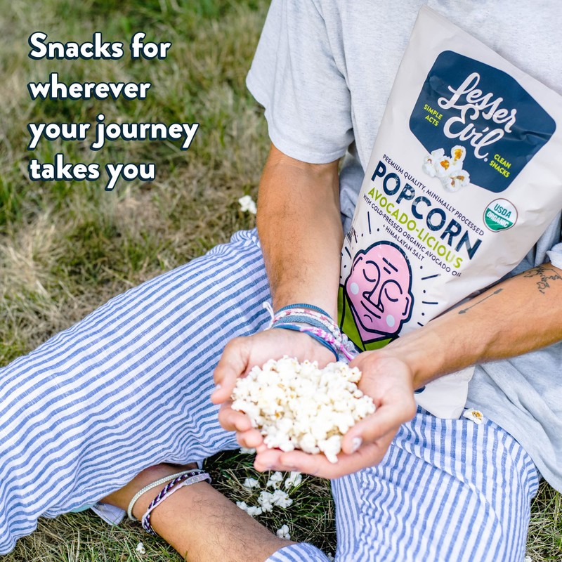 Lesser Evil Avocado-Licious Popcorn, 5 Oz