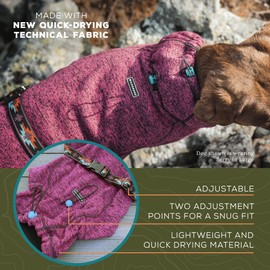 Wilderdog Fleece Dog Jacket with Neoprene Neck Gaiter