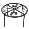 Chicken Feeder Metal Stand Indoor Outdoor Iron Flower Pot Holder