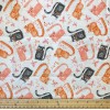 Assorted Fabric FQ Fat Quarter Set 2 Black Orange White