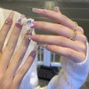 XUZOO 24 Pieces Nail Tips, 3D Nails, Short and Long,