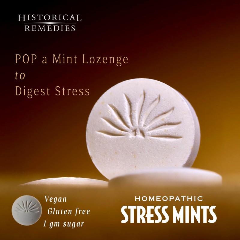 Historical Remedies Stress Mints (1 Pack) | Homeopathic Lozenges to