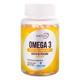 Omega 3 Epa 720/dha 480 | 60 Cápsulas Golden Omega | Natgel Limón