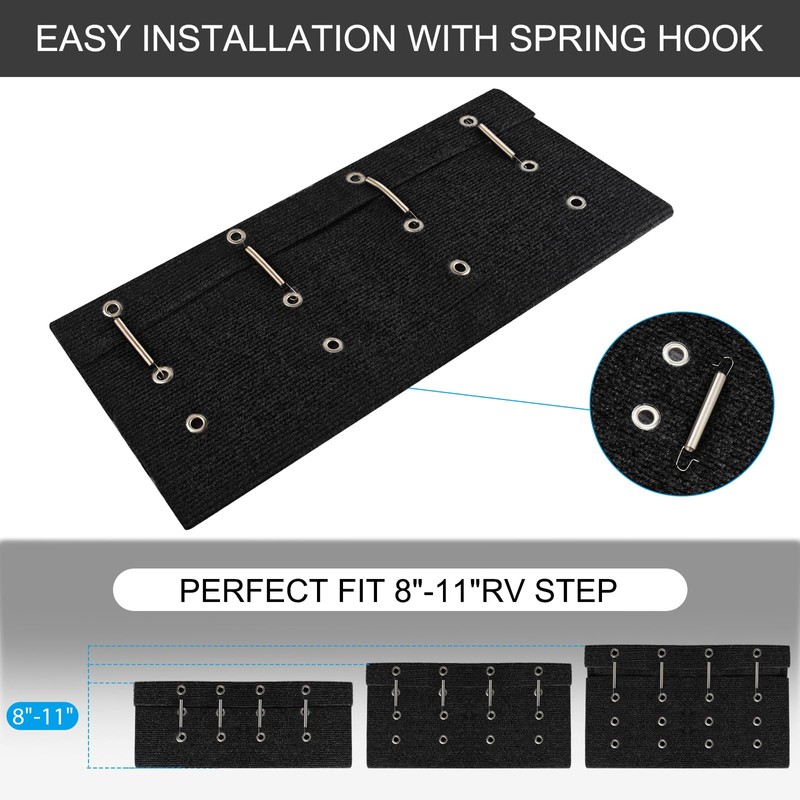 OKBA RV Step Covers,23" Wide Camper Step Cover for 8-11"