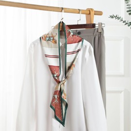 Hexchasty Satin Silk Feeling Scarf Head Hair Scarfs Fashion Neck Scarves for Women Lightweight Purse Scarf for Handbags