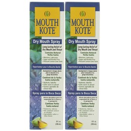 Mouth Kote Dry Mouth Spray, Oral Moisturizer with Yerba Santa, 8 Fluid Ounce (PACK OF 2)