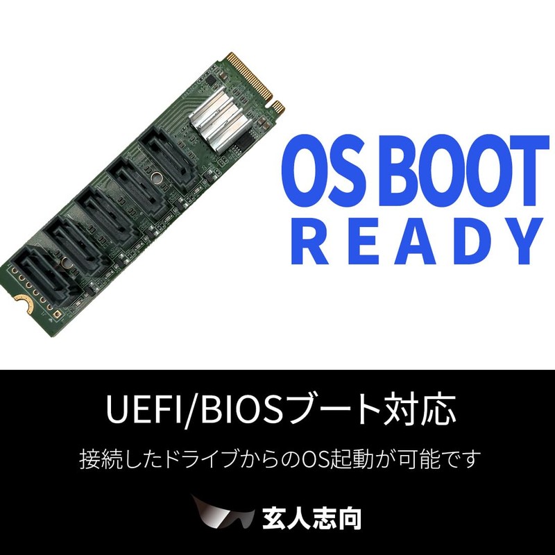 Expert Oriented Interface SATA3 x 5 Ports Expansion M.2 Card