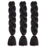 Braided Hair Extensions Black Braids Hot Water Setting (Pack of