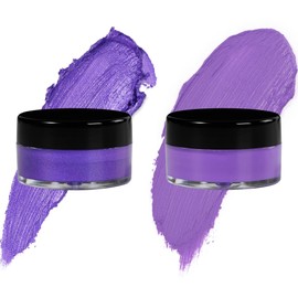 7V HOME BEAUTY Purple Eyeshadow Cream, Blendable Smooth 2pcs Matte and Shimmer Purple Creamy Eyeshadow