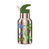 CROCODILE CREEK Dinosaur World Stainless Drinking Bottle 13.5 Ounce, 1