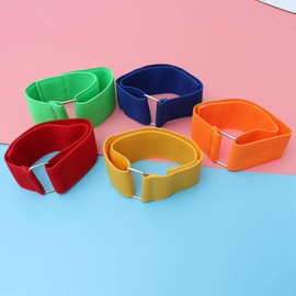 Toyvian Games for Team Activities, 8 Pieces, Three-Legged Race Band, Children's Racing Band, Outdoor Carnival Play Band, Elastic Tie, Three-Legged Racing Band
