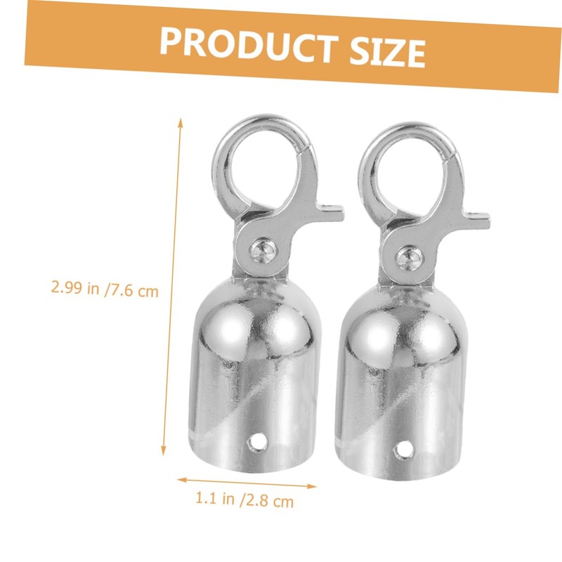 DOITOOL Set of 2 Decking Rope Fittings Rope End Snap