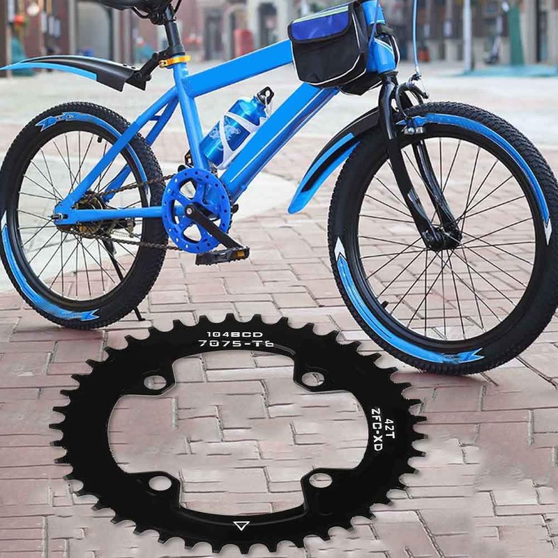 SUNGOOYUE Tooth Chainring, Bcd 104 mm 40t 42t Narrow Wide