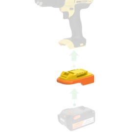 NovaQuantic Adapter - for DeWalt 20V MAX Tools (Not 18V Ni-CD) - Compatible with Ridgid 18V Batteries for Power Supply, No Charge Function - 1 Adapter Only