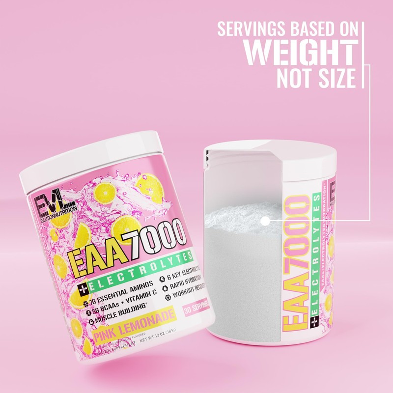 Evlution Nutrition EAA7000 + Electrolytes - Pre & Post Workout