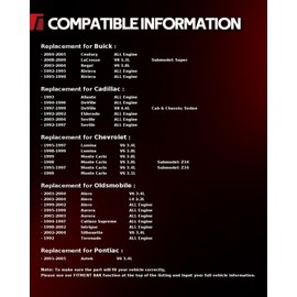 Torchbeam Rear Ceramic Disc Brake Pads Set Compatible with 2000-2010 Impala, 2000-2005 LeSabre, 1994-2005 DeVille, 1995-2007 Monte Carlo, 1994-2003 Grand Prix,Brake Kit 4pcs,D698