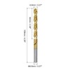 uxcell High Speed Steel Straight Shank Twist Drill Bit Fully