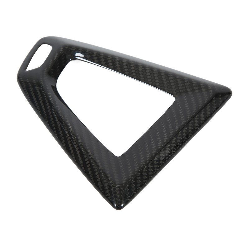 Gear Shift Panel Frame Carbon Fiber Shifter Cover Replacement for
