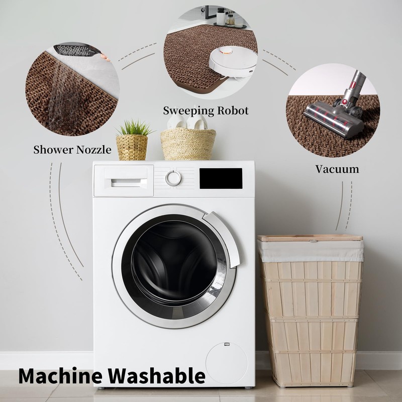 Bathroom Rugs Non Slip Washable, Rubber Bath Mats for Bathroom,Quick