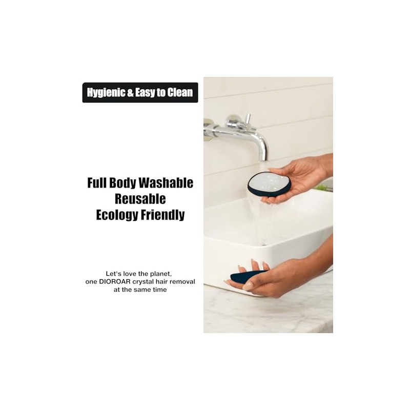 Crystal Hair Remover,Painless Reusable Hair Removal for Women & Men