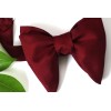Camellucci Men's Self tied Bow Tie Maroon Silk Butterfly Bowtie