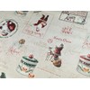 Karina Home Christmas Santa Claus Cream PVC Vinyl Wipe Clean