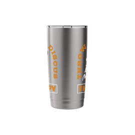 Throwing Discus Is My Therapy Funny Discus Stainless Steel Insulated Tumbler
