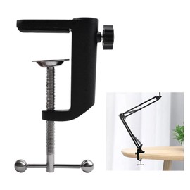 UFURMATE Desk Lamp Clamp, 1pc C Shape Desk Table Mount Clamp Aluminum Alloy C Clamp Base Stand Mounting Desk Clamp Holder for Desktop Table Light, Fits Desktop Thickness Up to 2.4"/61mm