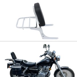 Passenger Backrest Sissy Bar with Luggage Rack Chrome Replacement for Honda CA250 CMX250 CMX250C All Year