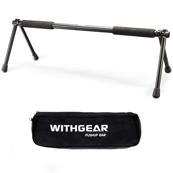 Withgear Folding Push Up Bar - Portable and Lightweight Sturdy