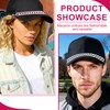 Qoncosy 12 Pack Rhinestone Trucker Hat Chains for Women Men,