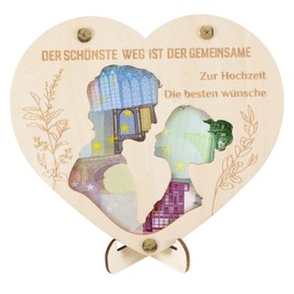 Wedding Money Gift, Creative Wedding Gift for Bride and Groom Set with Hollow Pattern, Wedding Money Gift for Wedding Best Wishes