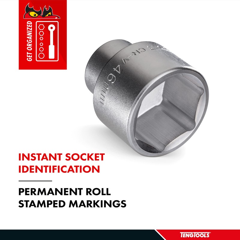 Teng Tools 32MM 3/4 Inch Drive 6 Point Metric Shallow