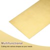 sourcing map Brass Sheet, 4" x 4" Metal Sheets 0.08"