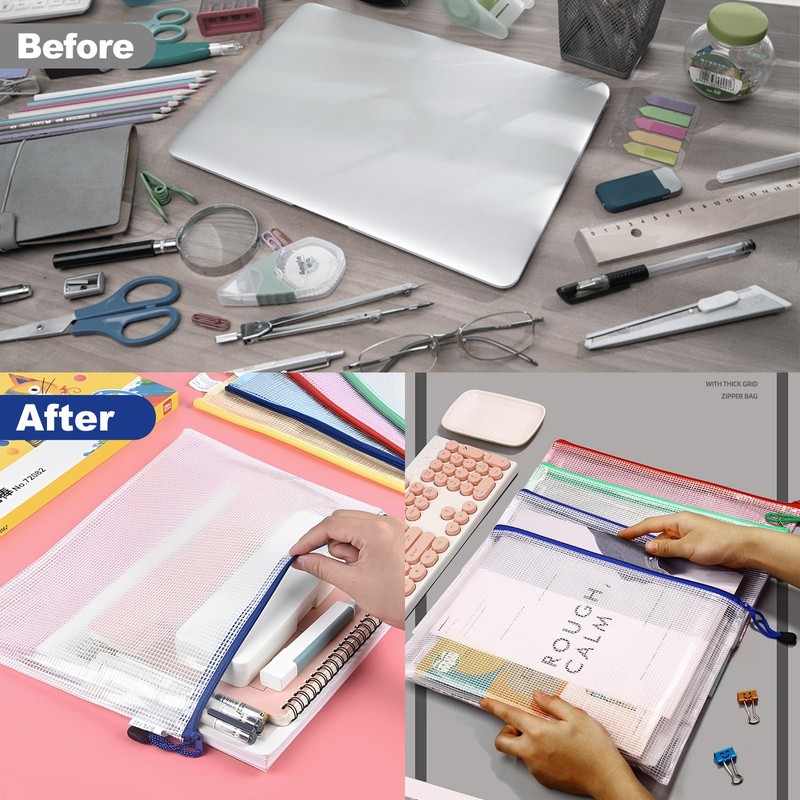 Logei Document Bag with Zip A4 + A5 + A6,