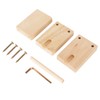 Wooden Yarn Holder 5.1in Long Sturdy Smoothing Rotatable Easy Assembly