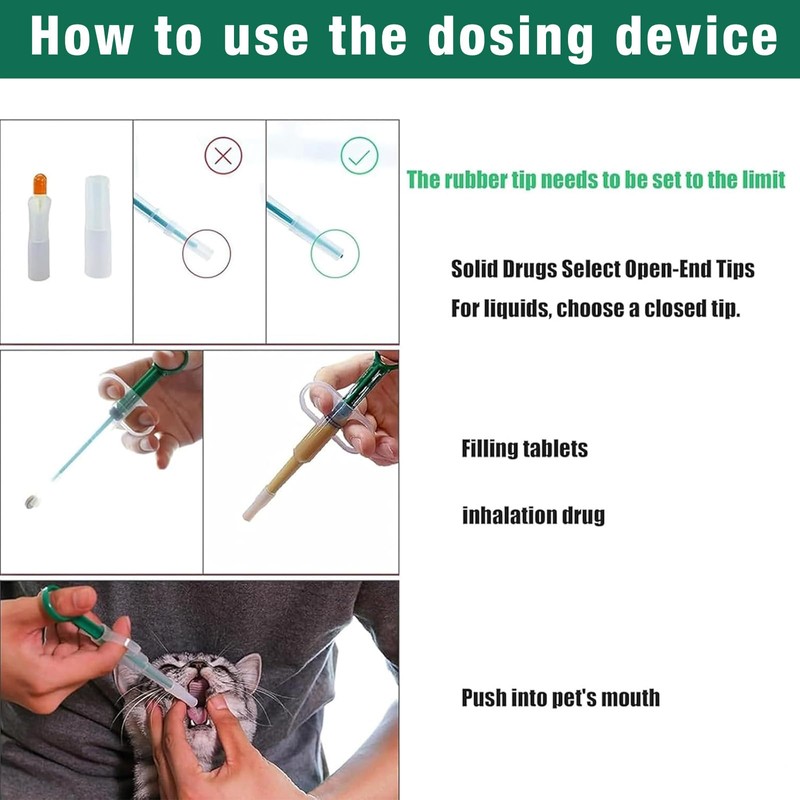 ElevaPulse Pill Dispenser for Cats and Dogs - Set of