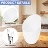 PATIKIL 1.65" Hole 5.35" High Plastic Lampshade, 5 Pcs Horseshoe