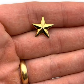 StockPins Gold Beveled Star Lapel Pin – Perfect for Awards and Achievement Recognition – Made in USA
