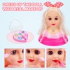 deAO Kids Hairdressing Makeup Doll Head, Makeup Hairdressing Doll Styling