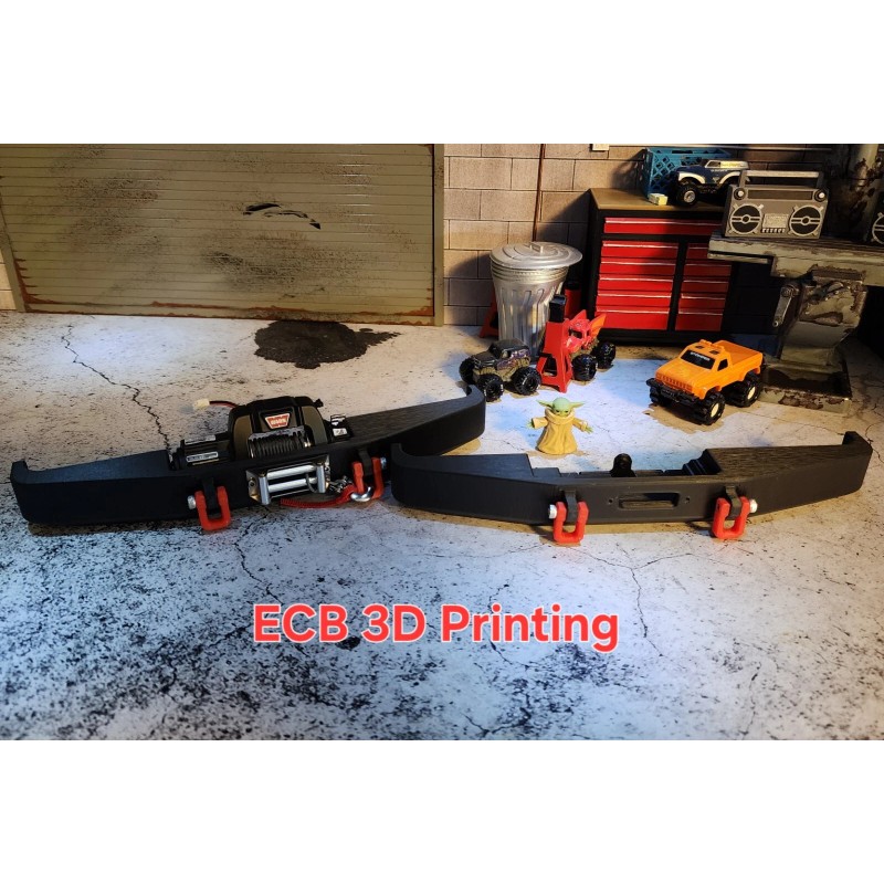 ECB 3D Printing Front Winch Bumper for RC4WD K10 &
