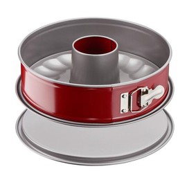 Tefal Hinged j1642814 Savarin Mould, Stainless Steel, 27 cm, Red